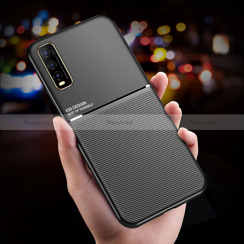 Ultra-thin Silicone Gel Soft Case Cover with Magnetic for Vivo iQOO U1