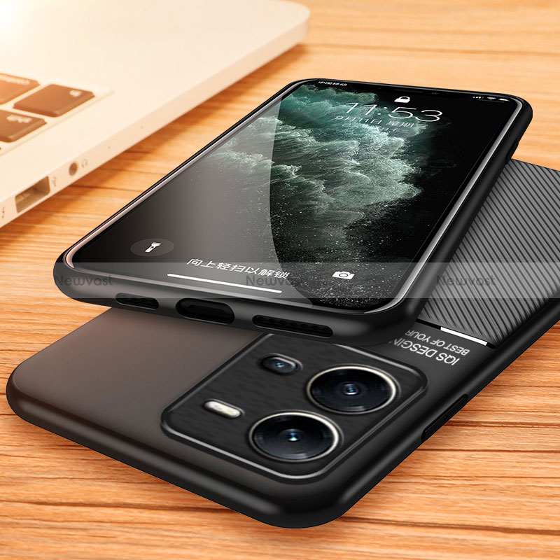 Ultra-thin Silicone Gel Soft Case Cover with Magnetic for Vivo V25e