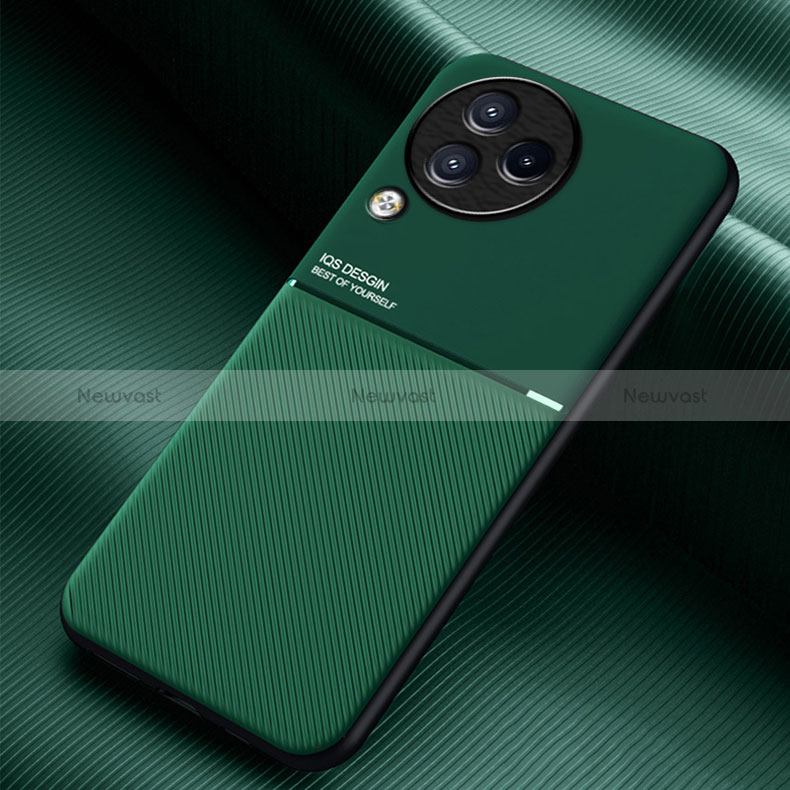 Ultra-thin Silicone Gel Soft Case Cover with Magnetic for Xiaomi Civi 3 5G Green