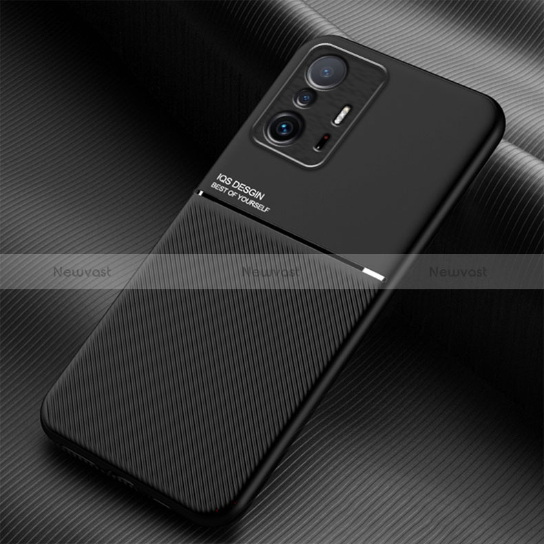 Ultra-thin Silicone Gel Soft Case Cover with Magnetic for Xiaomi Mi 11T 5G Black