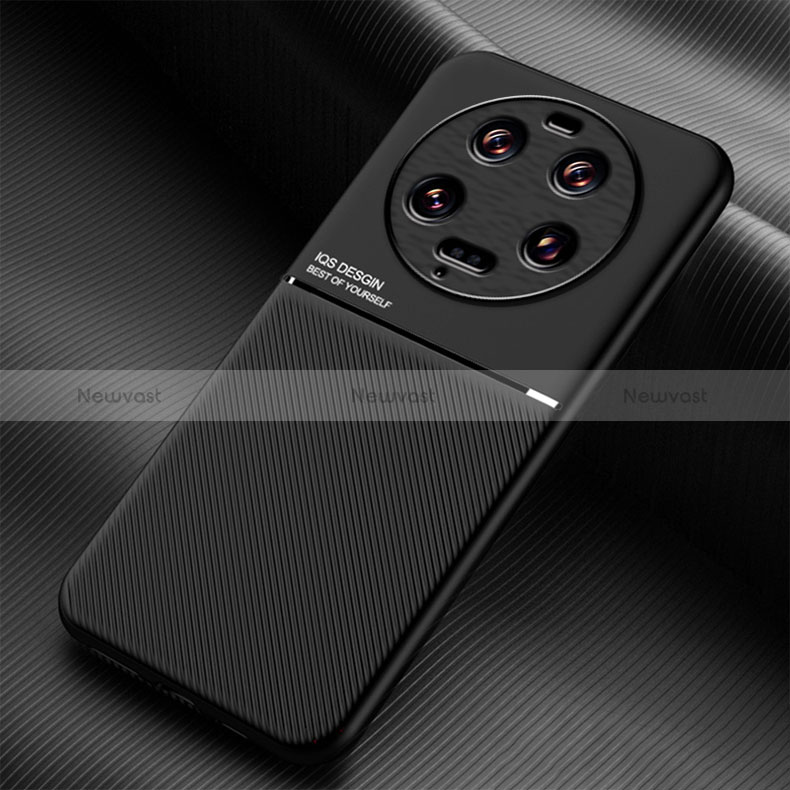 Ultra-thin Silicone Gel Soft Case Cover with Magnetic for Xiaomi Mi 13 Ultra 5G Black