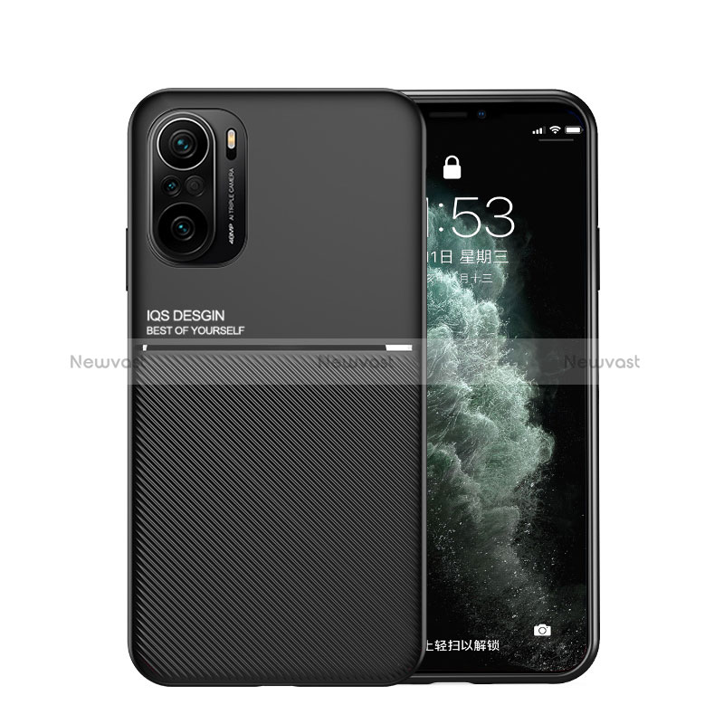 Ultra-thin Silicone Gel Soft Case Cover with Magnetic for Xiaomi Poco F3 5G