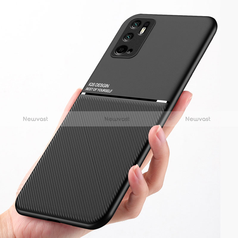 Ultra-thin Silicone Gel Soft Case Cover with Magnetic for Xiaomi POCO M3 Pro 5G