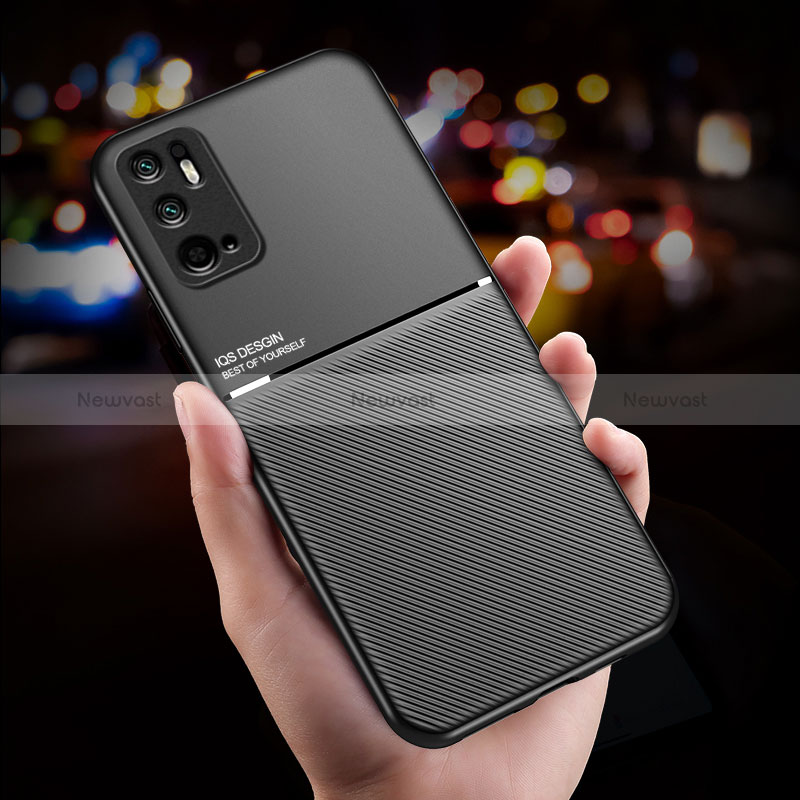 Ultra-thin Silicone Gel Soft Case Cover with Magnetic for Xiaomi POCO M3 Pro 5G