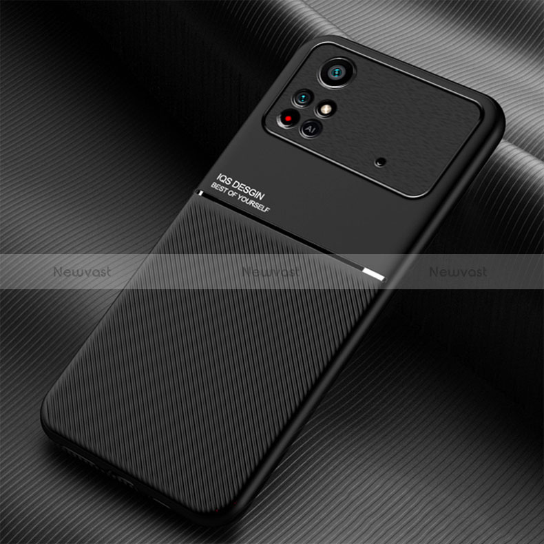 Ultra-thin Silicone Gel Soft Case Cover with Magnetic for Xiaomi Poco M4 Pro 4G