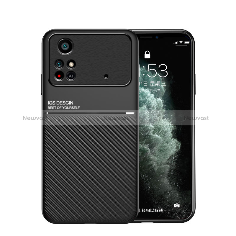 Ultra-thin Silicone Gel Soft Case Cover with Magnetic for Xiaomi Poco M4 Pro 4G