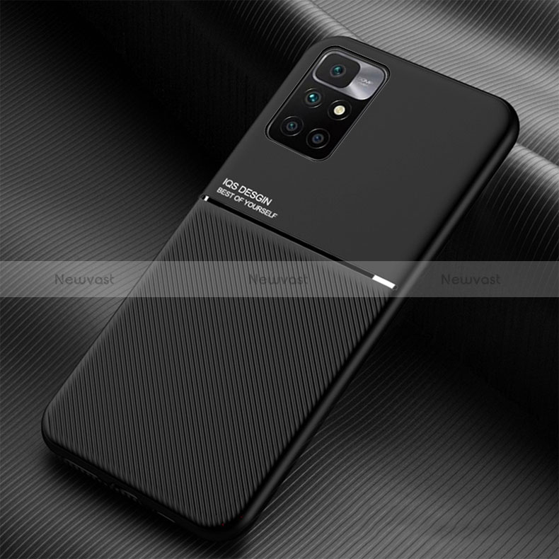 Ultra-thin Silicone Gel Soft Case Cover with Magnetic for Xiaomi Redmi 10 (2022) Black