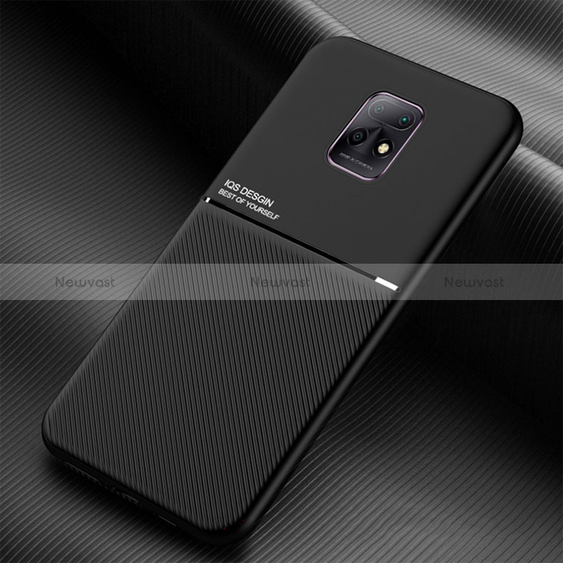 Ultra-thin Silicone Gel Soft Case Cover with Magnetic for Xiaomi Redmi 10X Pro 5G Black