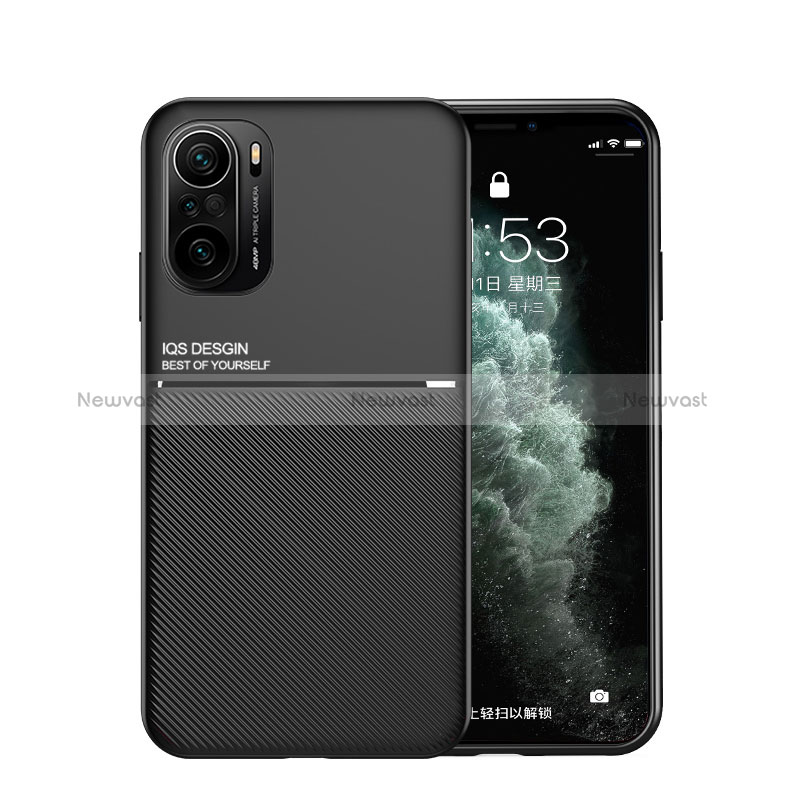 Ultra-thin Silicone Gel Soft Case Cover with Magnetic for Xiaomi Redmi K40 Pro 5G