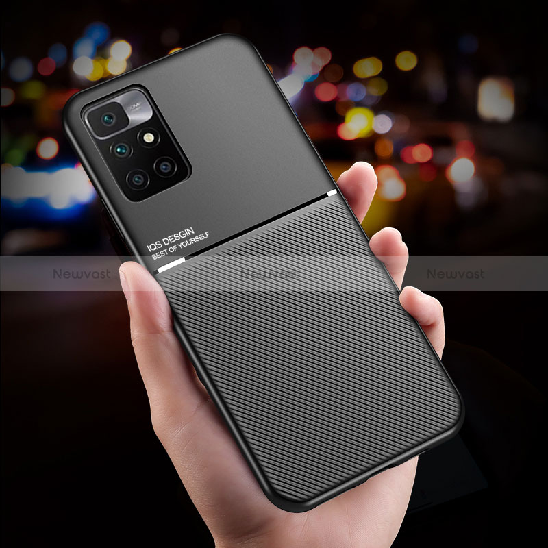 Ultra-thin Silicone Gel Soft Case Cover with Magnetic for Xiaomi Redmi Note 11 4G (2021)