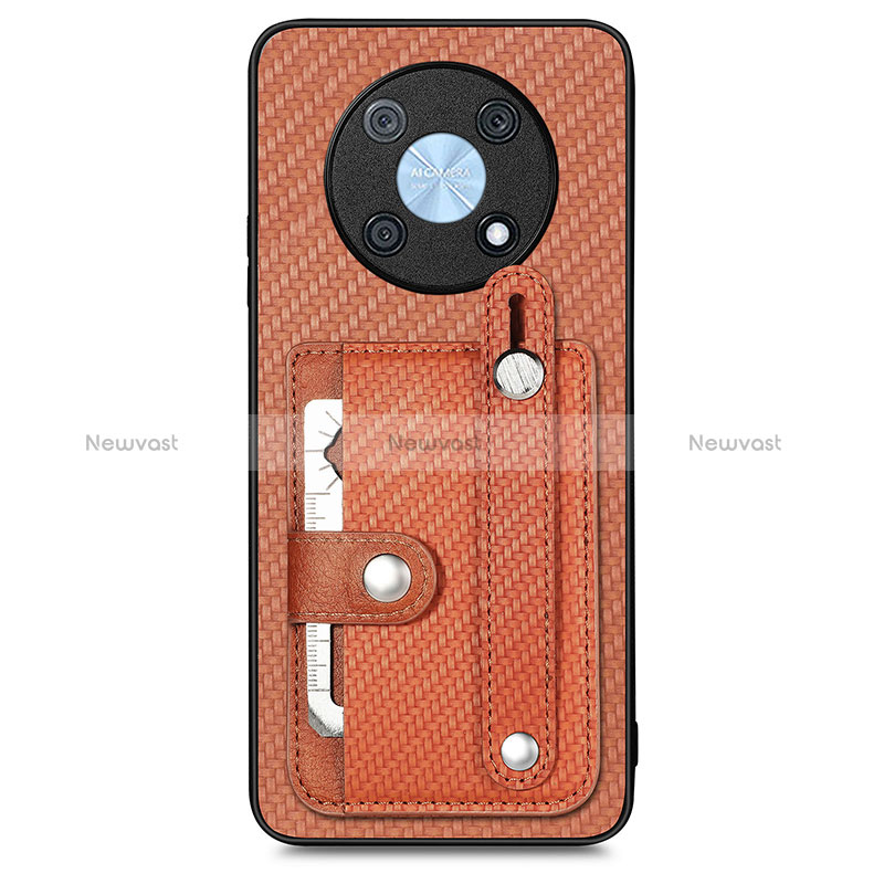 Ultra-thin Silicone Gel Soft Case Cover with Magnetic S01D for Huawei Enjoy 50 Pro