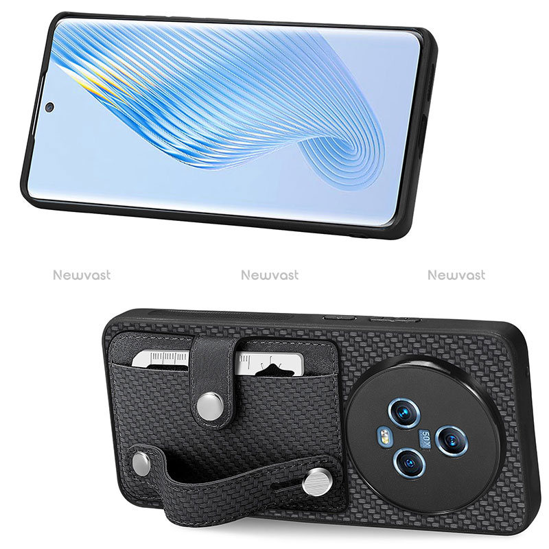 Ultra-thin Silicone Gel Soft Case Cover with Magnetic S01D for Huawei Honor Magic5 5G