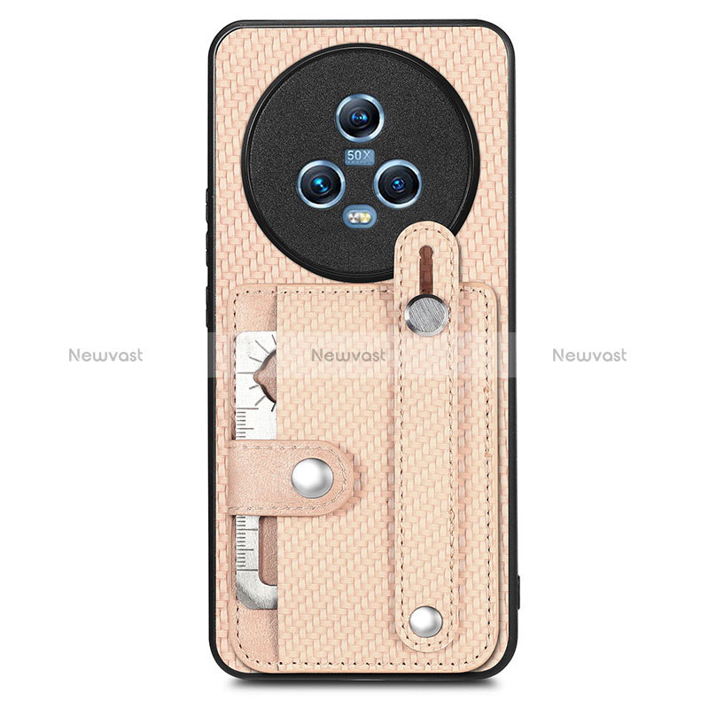 Ultra-thin Silicone Gel Soft Case Cover with Magnetic S01D for Huawei Honor Magic5 5G