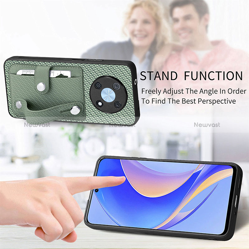 Ultra-thin Silicone Gel Soft Case Cover with Magnetic S01D for Huawei Nova Y90