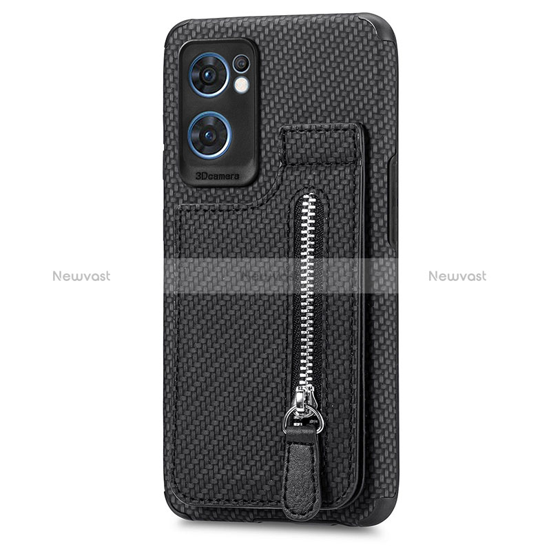 Ultra-thin Silicone Gel Soft Case Cover with Magnetic S01D for OnePlus Nord CE 2 5G Black