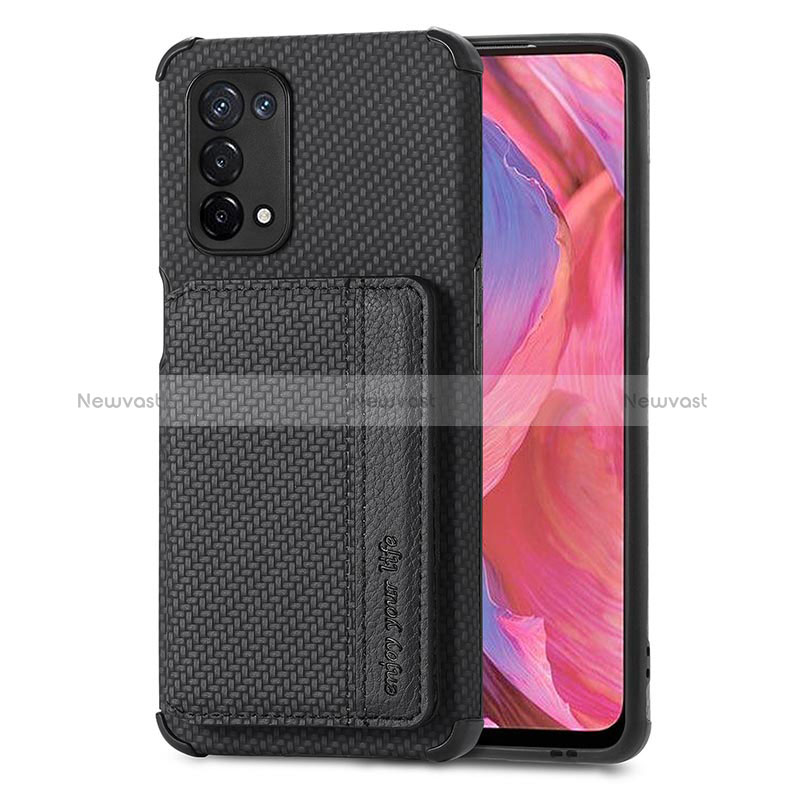 Ultra-thin Silicone Gel Soft Case Cover with Magnetic S01D for Oppo A74 5G
