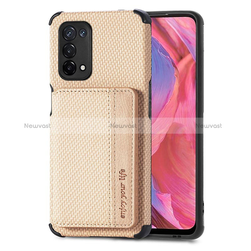 Ultra-thin Silicone Gel Soft Case Cover with Magnetic S01D for Oppo A74 5G