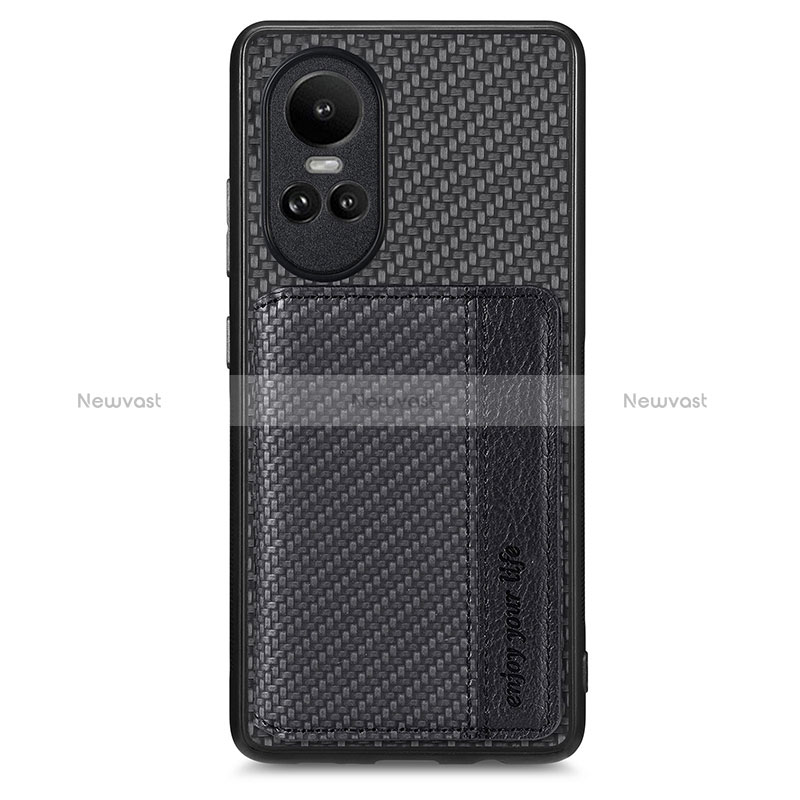 Ultra-thin Silicone Gel Soft Case Cover with Magnetic S01D for Oppo Reno10 Pro 5G