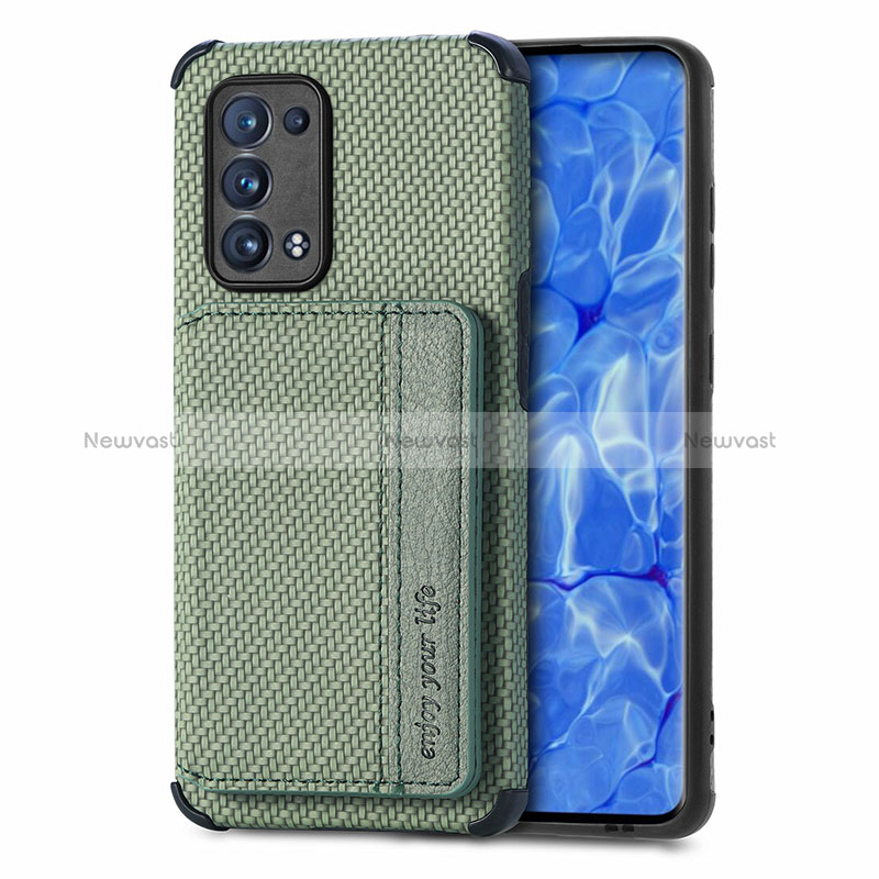 Ultra-thin Silicone Gel Soft Case Cover with Magnetic S01D for Oppo Reno6 Pro+ Plus 5G