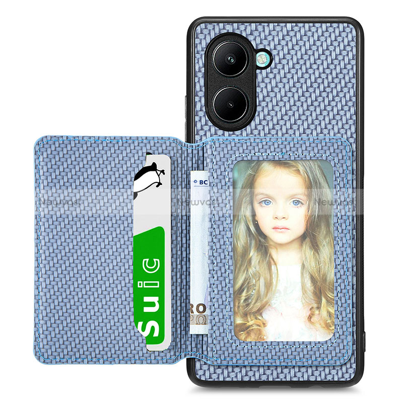 Ultra-thin Silicone Gel Soft Case Cover with Magnetic S01D for Realme C33