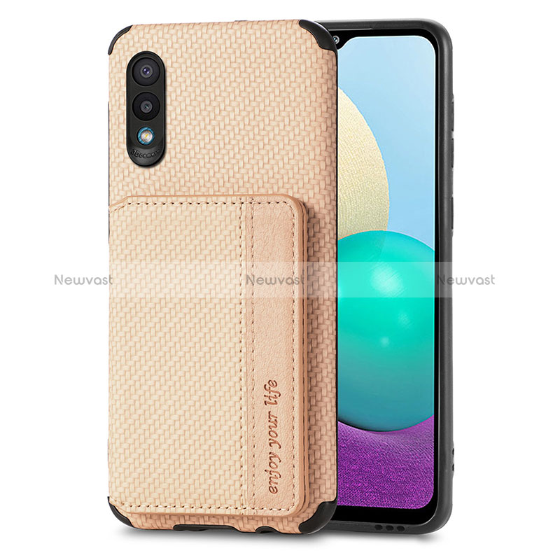 Ultra-thin Silicone Gel Soft Case Cover with Magnetic S01D for Samsung Galaxy A02