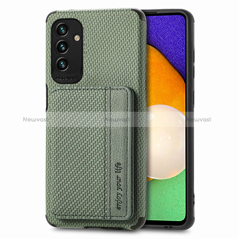 Ultra-thin Silicone Gel Soft Case Cover with Magnetic S01D for Samsung Galaxy A04s Green