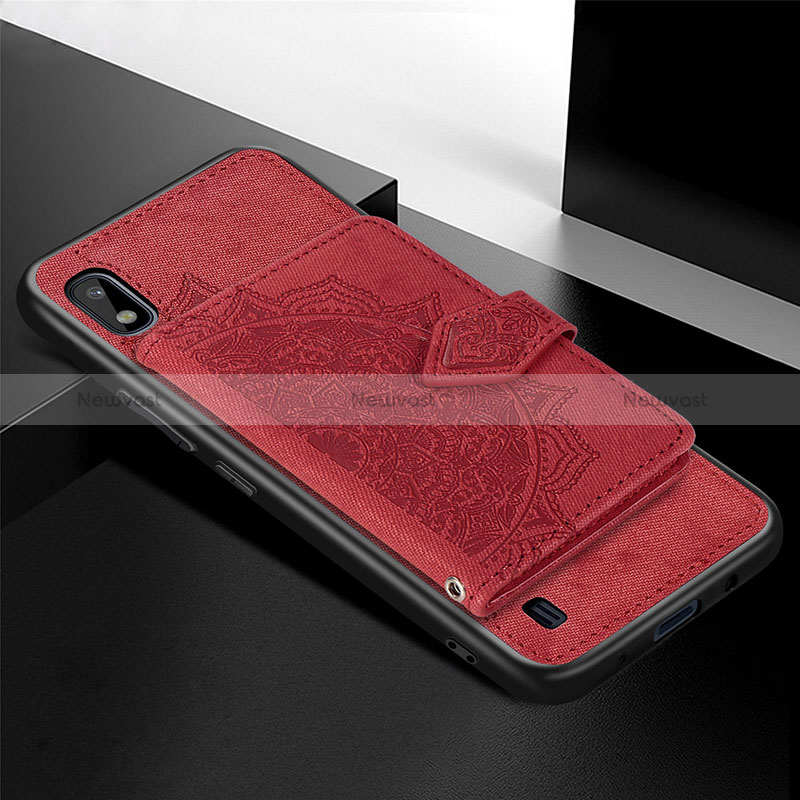 Ultra-thin Silicone Gel Soft Case Cover with Magnetic S01D for Samsung Galaxy A10