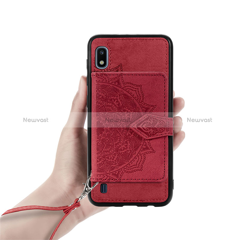 Ultra-thin Silicone Gel Soft Case Cover with Magnetic S01D for Samsung Galaxy A10