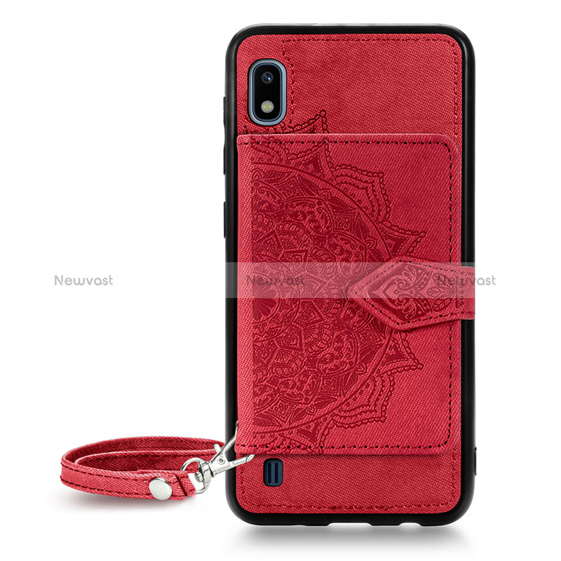 Ultra-thin Silicone Gel Soft Case Cover with Magnetic S01D for Samsung Galaxy A10