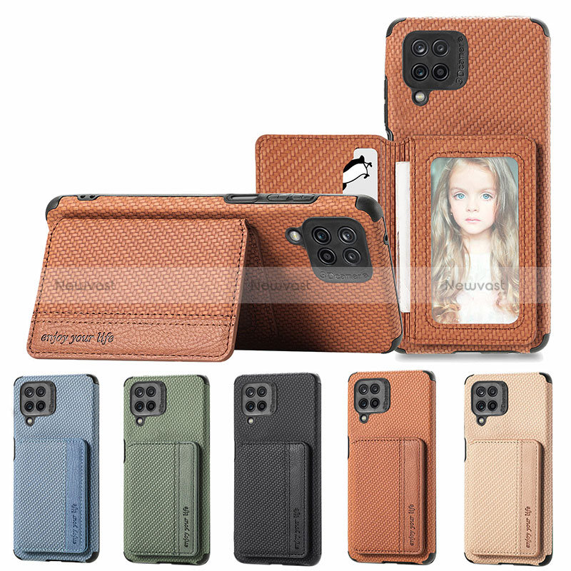 Ultra-thin Silicone Gel Soft Case Cover with Magnetic S01D for Samsung Galaxy A12 5G