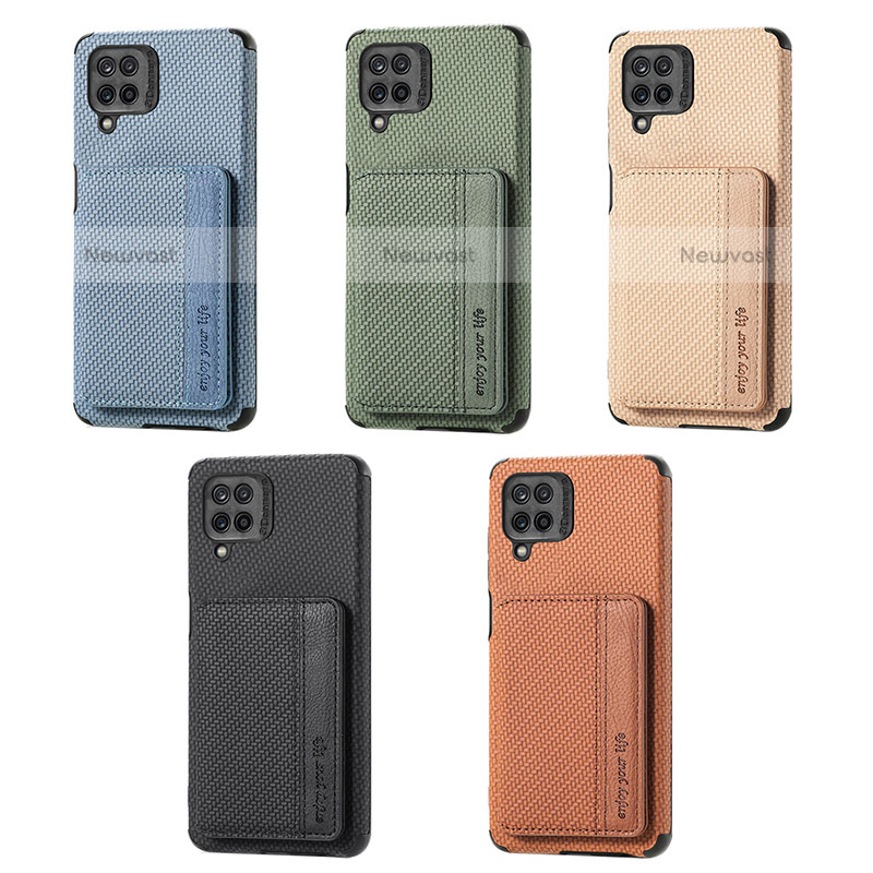 Ultra-thin Silicone Gel Soft Case Cover with Magnetic S01D for Samsung Galaxy A12