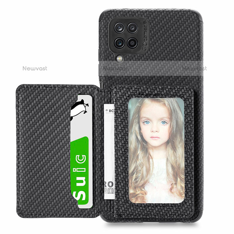 Ultra-thin Silicone Gel Soft Case Cover with Magnetic S01D for Samsung Galaxy A12