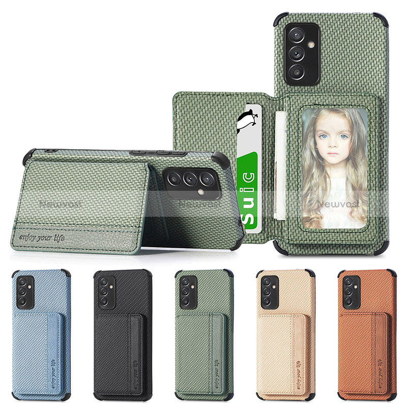 Ultra-thin Silicone Gel Soft Case Cover with Magnetic S01D for Samsung Galaxy A15 LTE