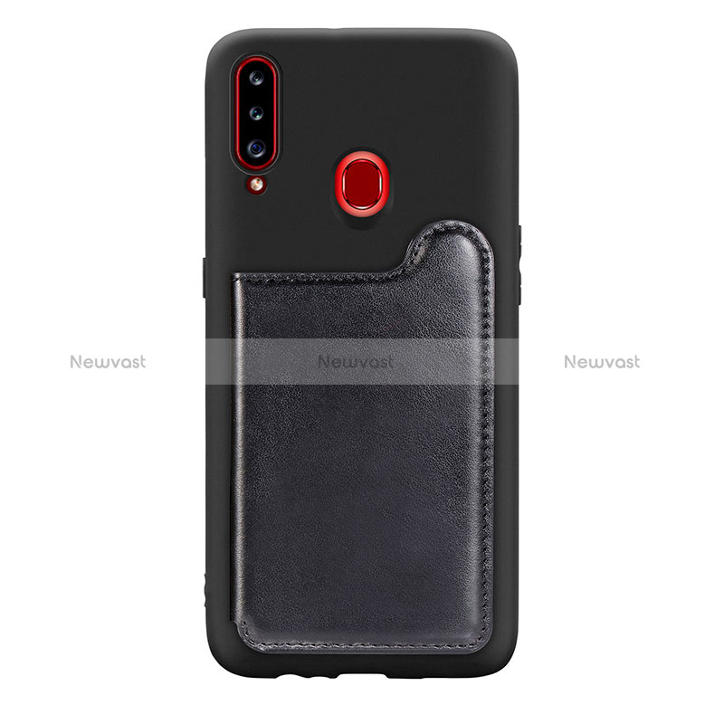 Ultra-thin Silicone Gel Soft Case Cover with Magnetic S01D for Samsung Galaxy A20s