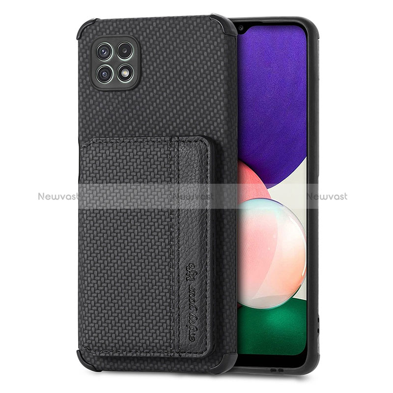 Ultra-thin Silicone Gel Soft Case Cover with Magnetic S01D for Samsung Galaxy A22s 5G