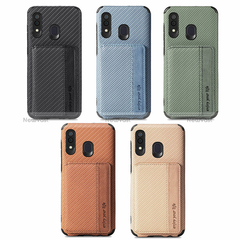 Ultra-thin Silicone Gel Soft Case Cover with Magnetic S01D for Samsung Galaxy A30