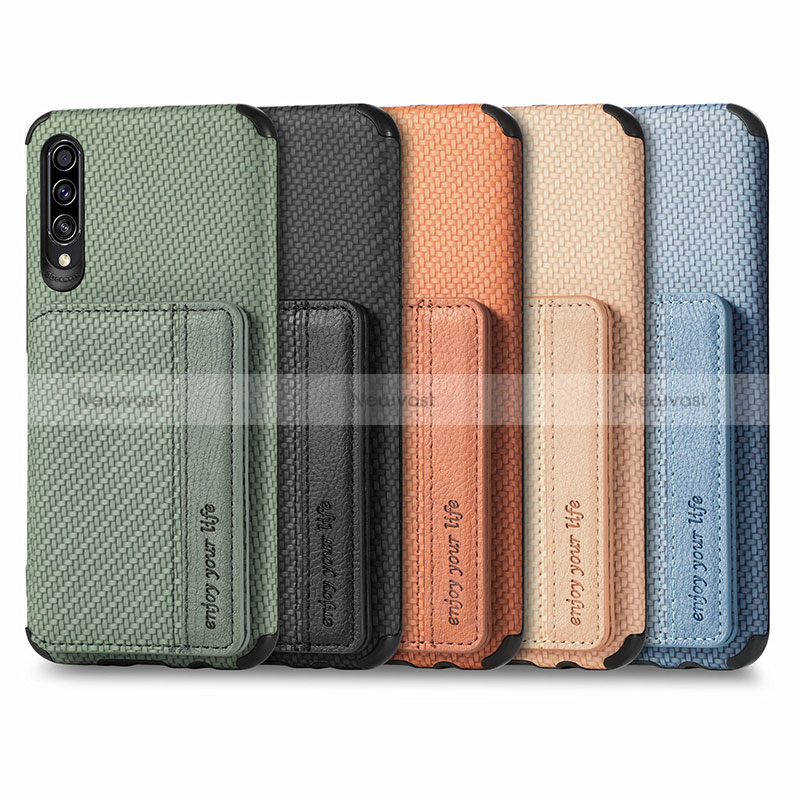 Ultra-thin Silicone Gel Soft Case Cover with Magnetic S01D for Samsung Galaxy A30S