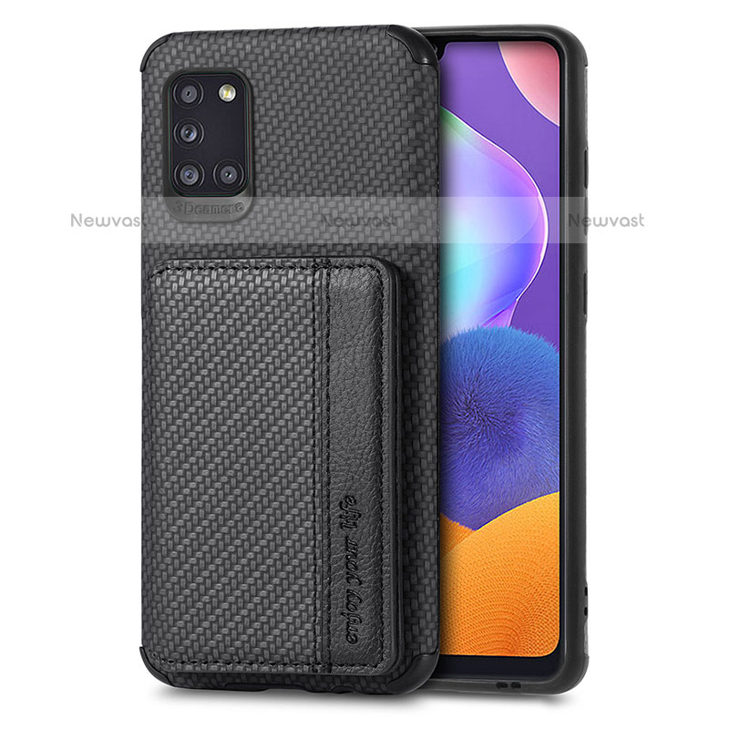 Ultra-thin Silicone Gel Soft Case Cover with Magnetic S01D for Samsung Galaxy A31