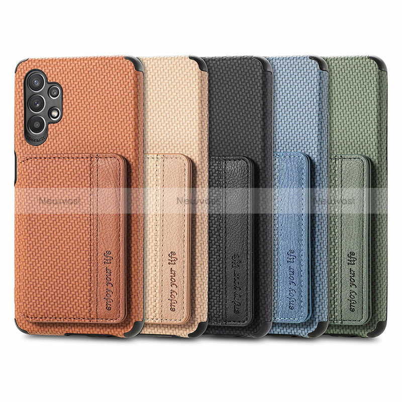 Ultra-thin Silicone Gel Soft Case Cover with Magnetic S01D for Samsung Galaxy A32 5G