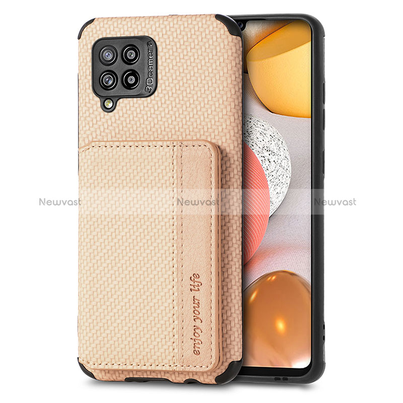 Ultra-thin Silicone Gel Soft Case Cover with Magnetic S01D for Samsung Galaxy A42 5G