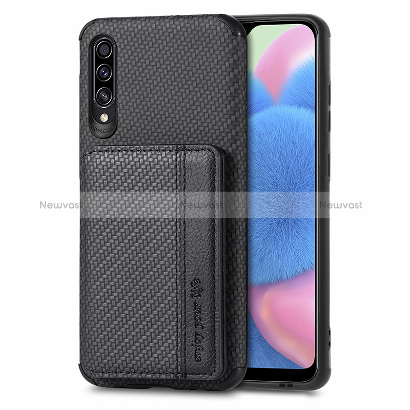 Ultra-thin Silicone Gel Soft Case Cover with Magnetic S01D for Samsung Galaxy A50