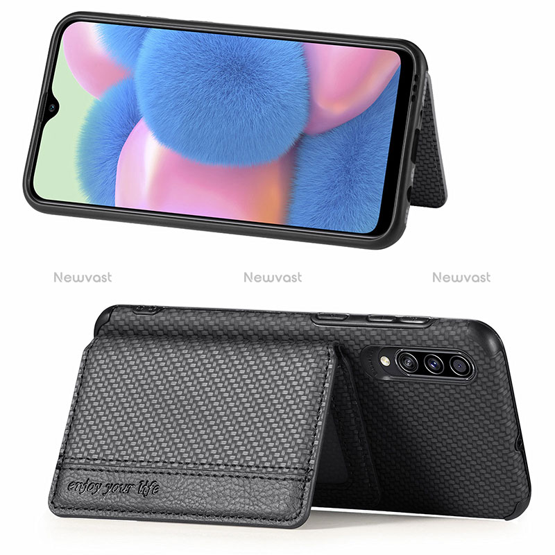 Ultra-thin Silicone Gel Soft Case Cover with Magnetic S01D for Samsung Galaxy A50S