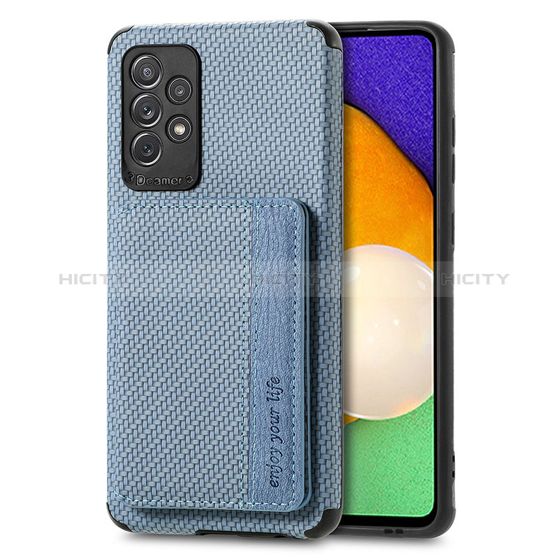 Ultra-thin Silicone Gel Soft Case Cover with Magnetic S01D for Samsung Galaxy A72 4G