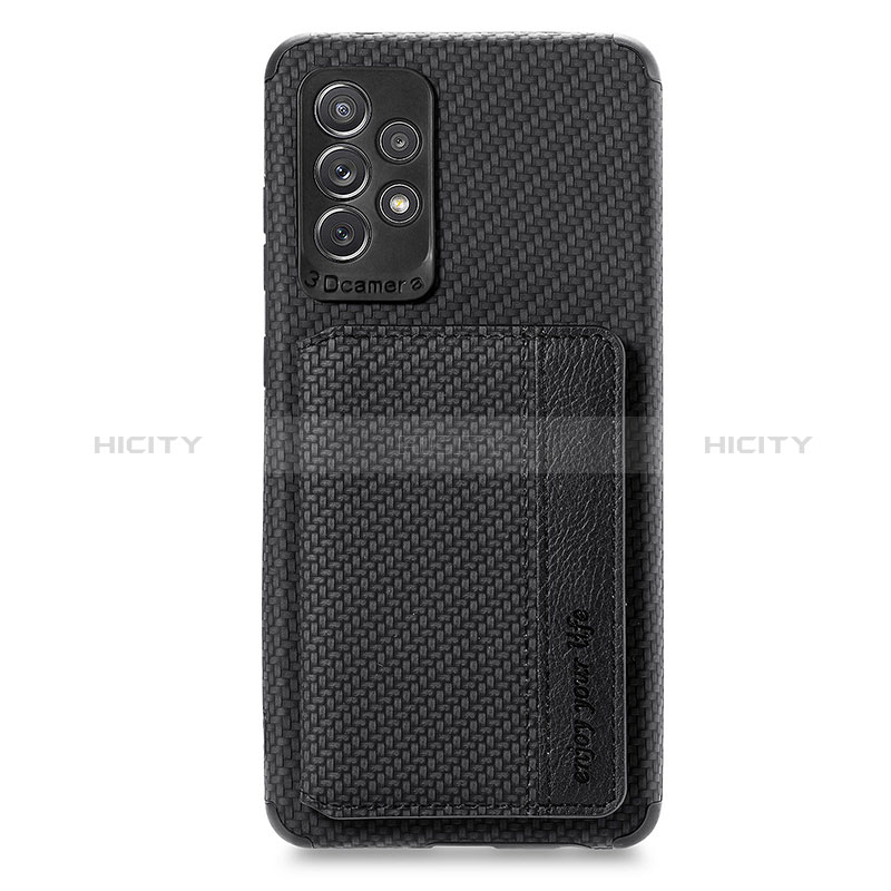 Ultra-thin Silicone Gel Soft Case Cover with Magnetic S01D for Samsung Galaxy A72 4G