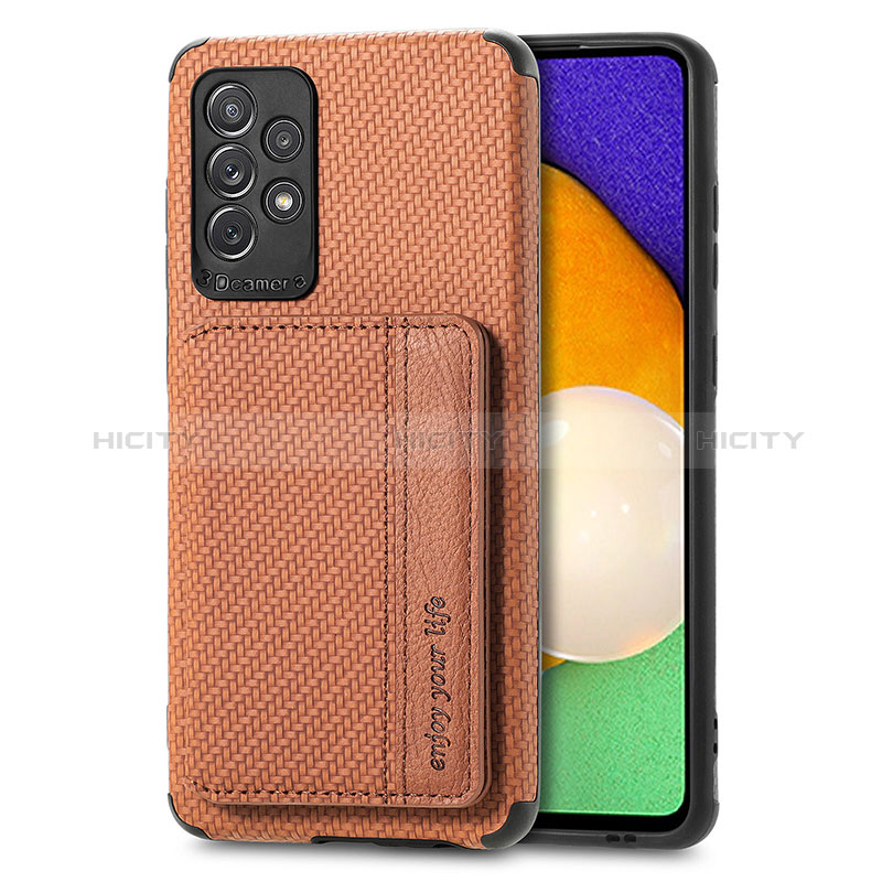 Ultra-thin Silicone Gel Soft Case Cover with Magnetic S01D for Samsung Galaxy A72 5G