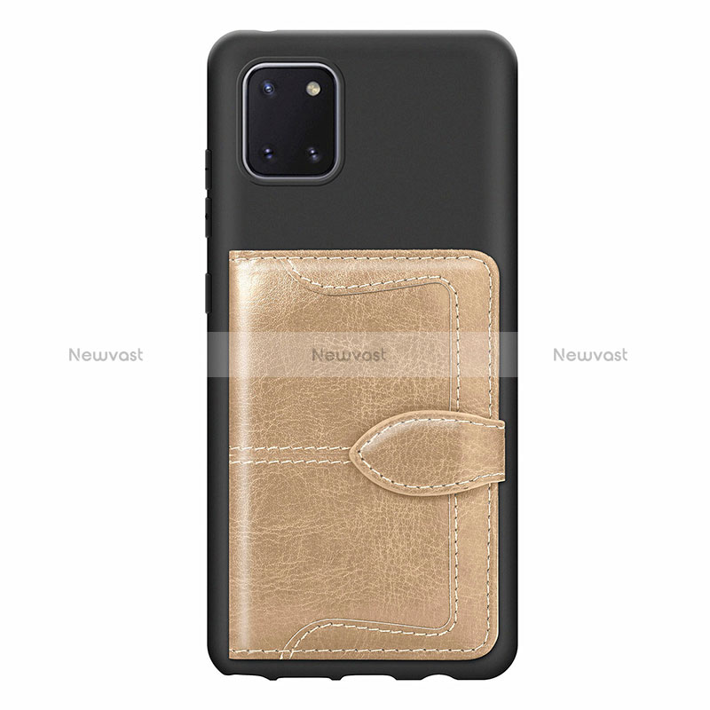 Ultra-thin Silicone Gel Soft Case Cover with Magnetic S01D for Samsung Galaxy A81