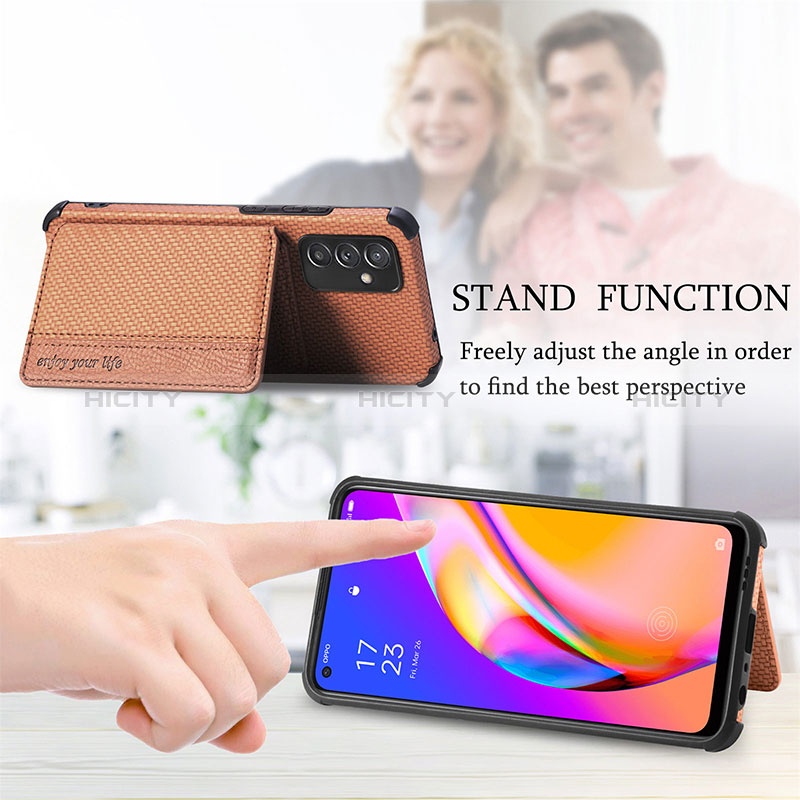 Ultra-thin Silicone Gel Soft Case Cover with Magnetic S01D for Samsung Galaxy F54 5G