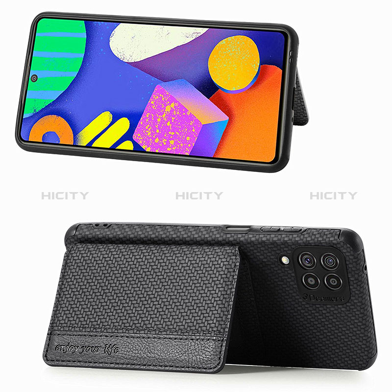 Ultra-thin Silicone Gel Soft Case Cover with Magnetic S01D for Samsung Galaxy F62 5G