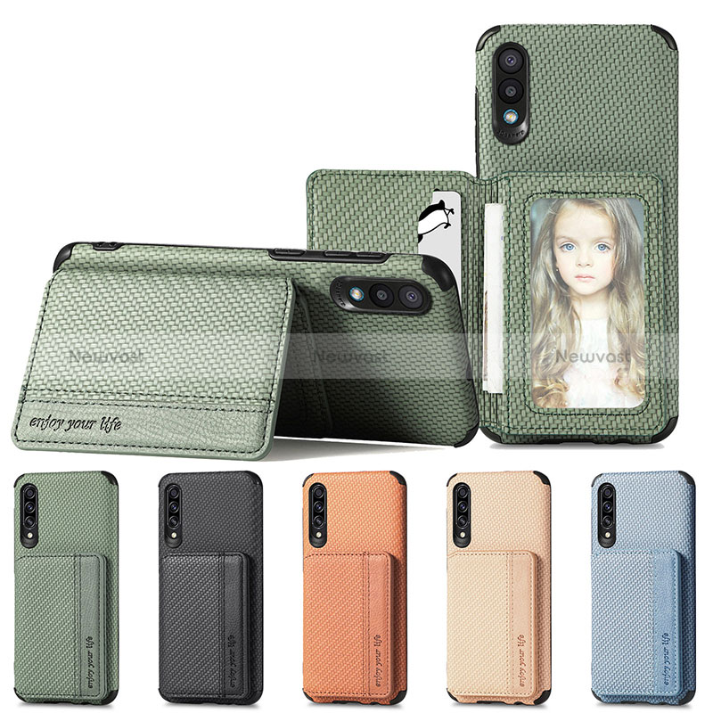 Ultra-thin Silicone Gel Soft Case Cover with Magnetic S01D for Samsung Galaxy M02