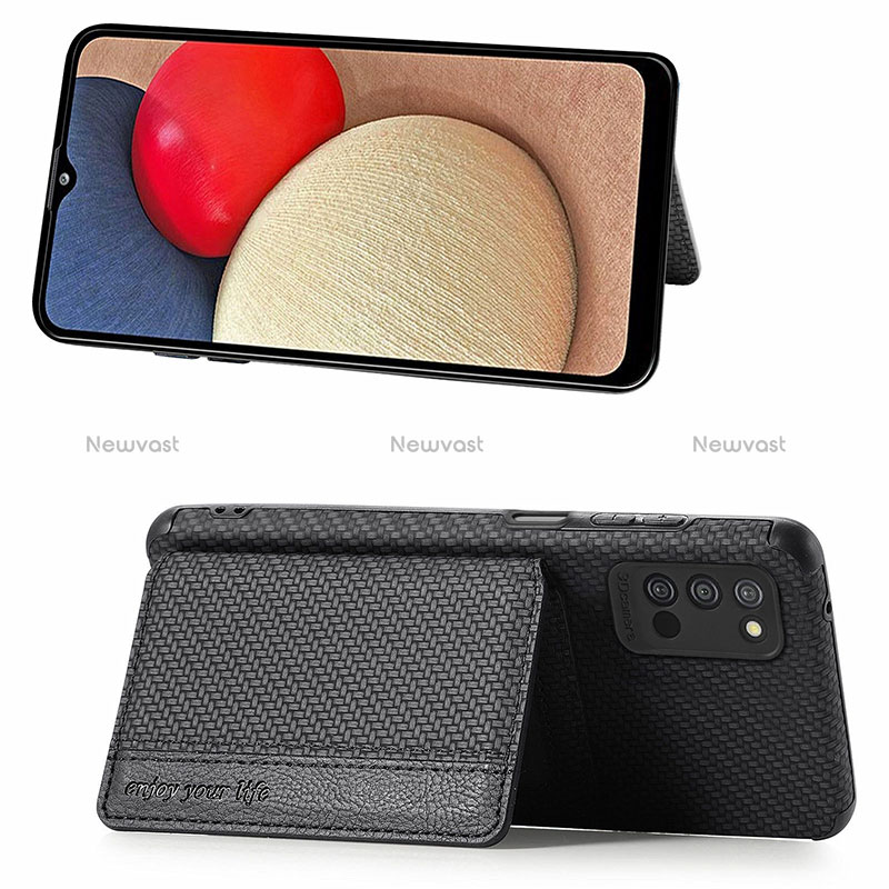 Ultra-thin Silicone Gel Soft Case Cover with Magnetic S01D for Samsung Galaxy M02s